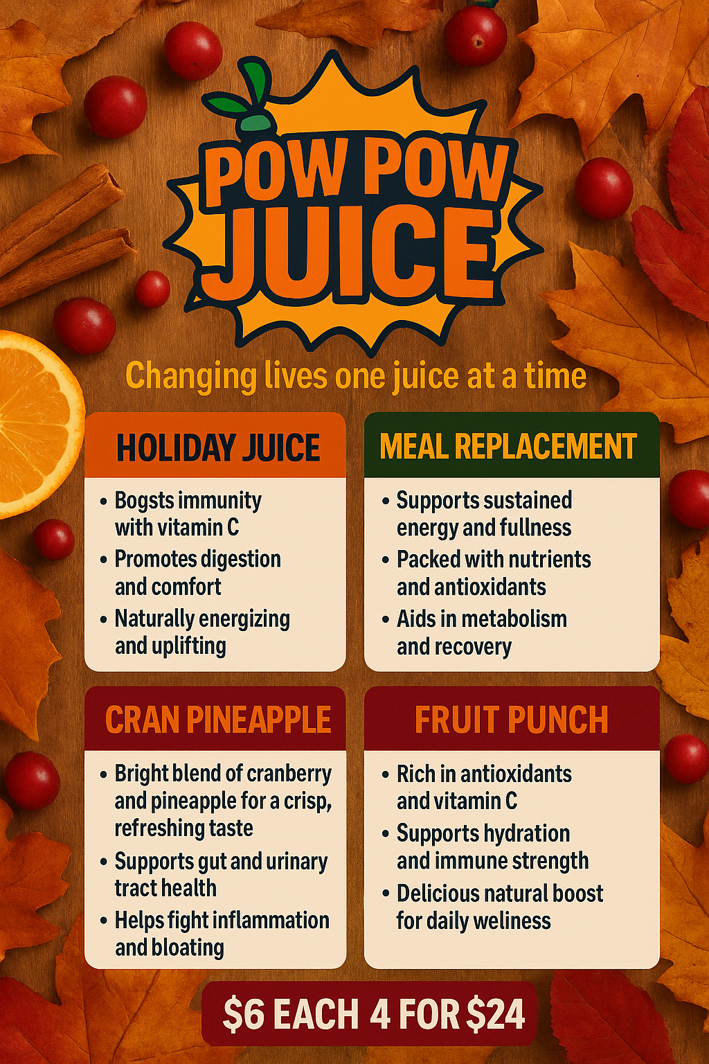 Fall Juice Package(8oz)